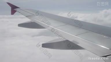 蓝天与云从飞机上鸟瞰